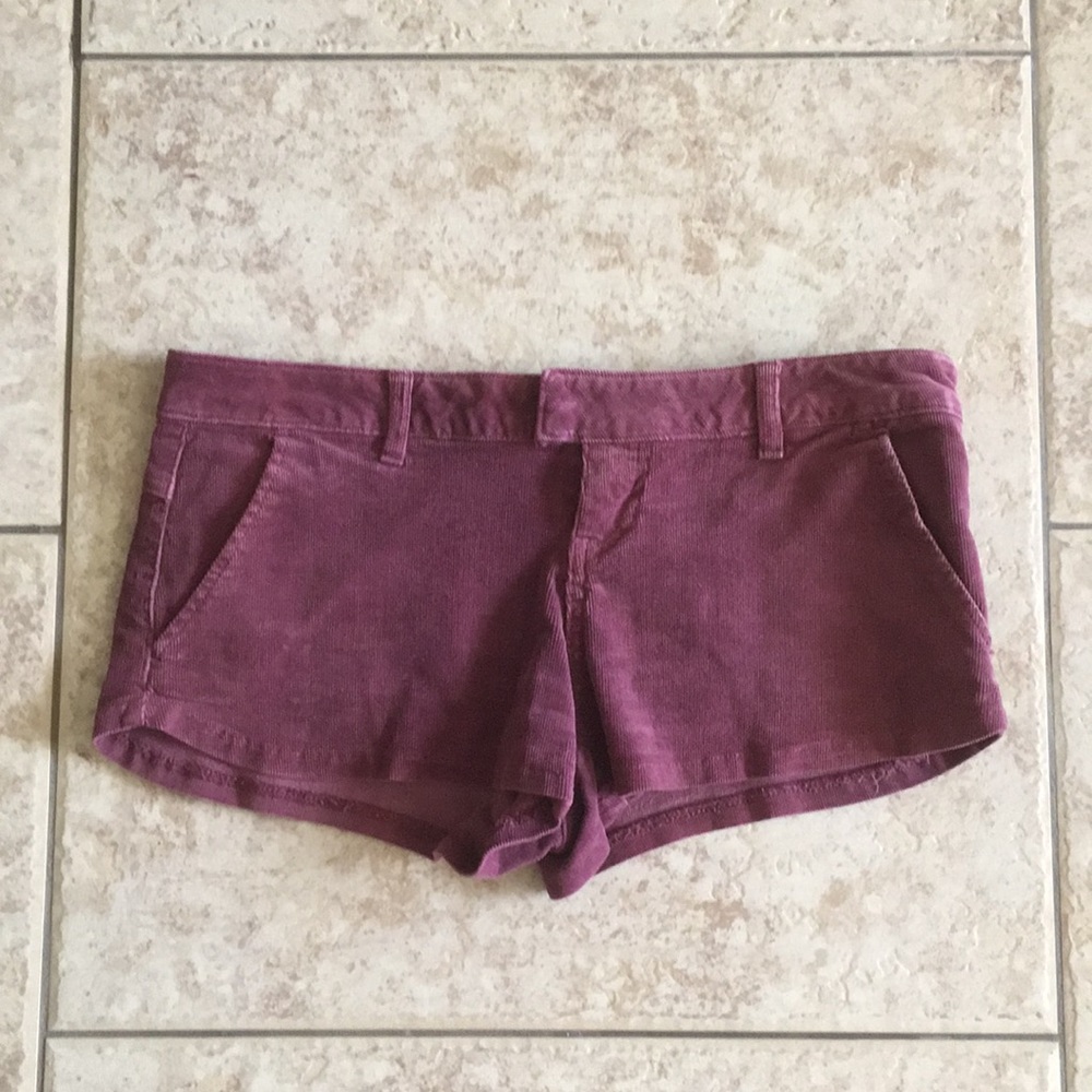 Burgundy Corduroy Volcom Shorts